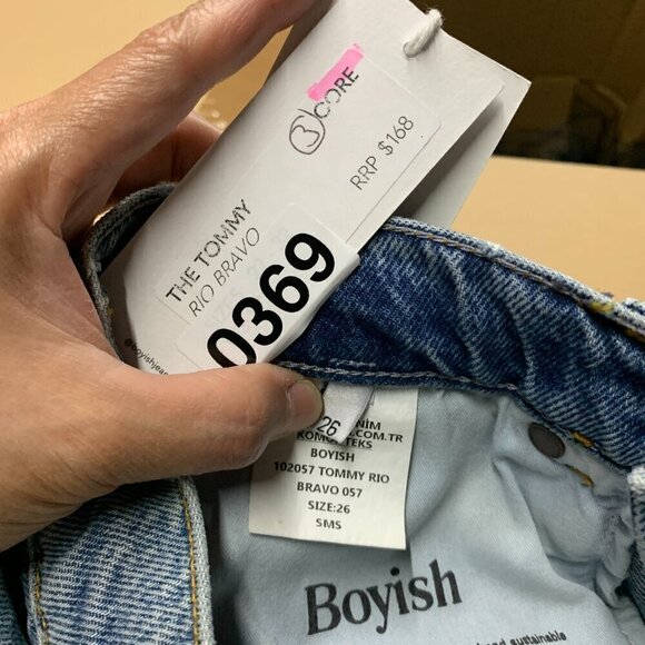 Boyish The Tommy Stretch Jeans Sz 26 Highrise Straight in RIO BRAVO - Picture 3 of 9